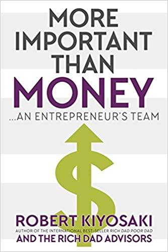 More Important Than Money: an Entrepreneur’s Team book cover