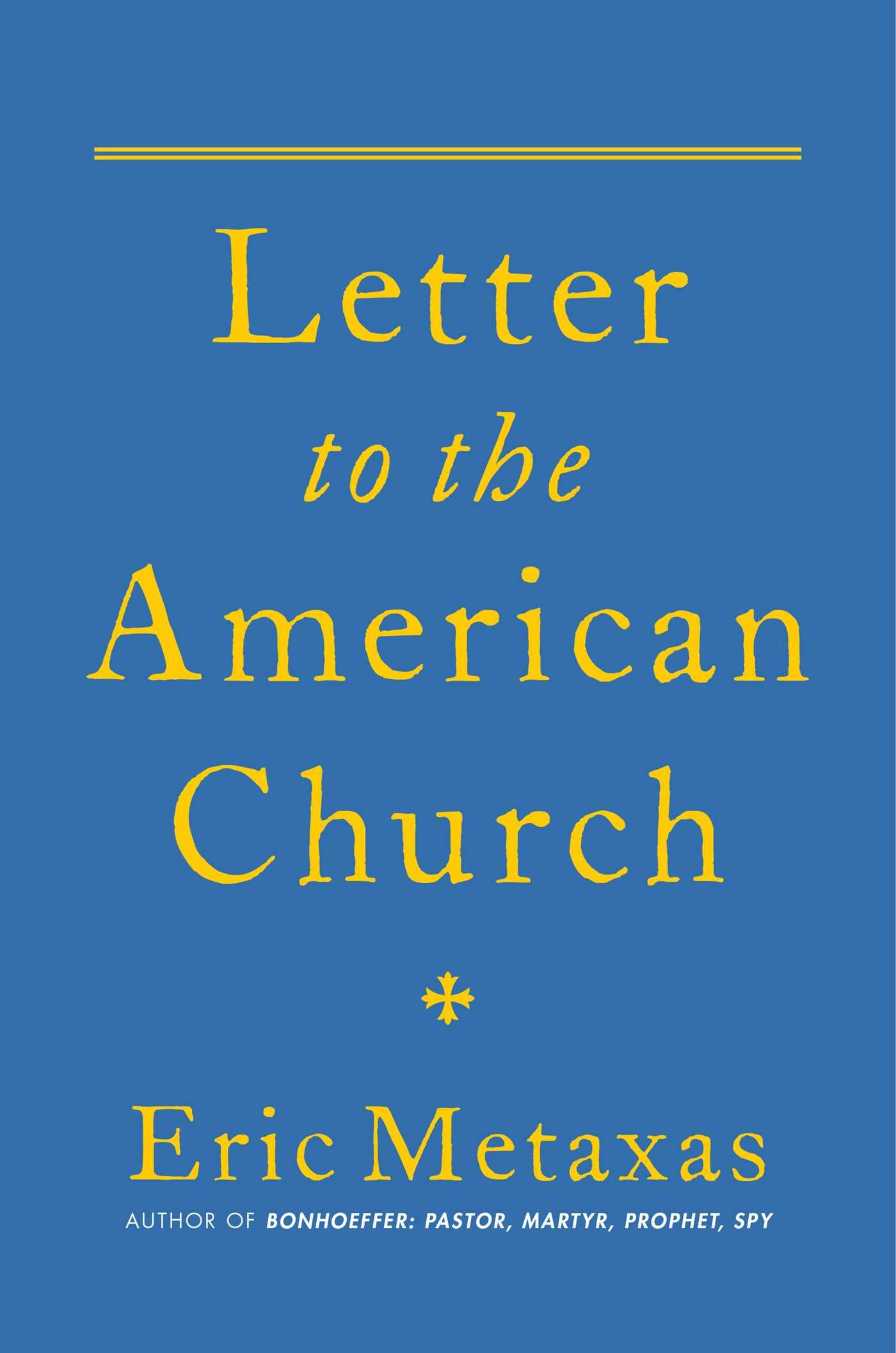 Letter to the American Church book cover