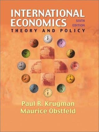 International Economics: Theory and Policy book cover