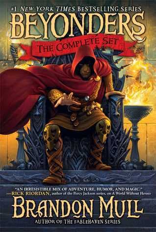 Brandon Mull's Beyonders Trilogy: A World Without Heroes; Seeds of Rebellion; Chasing the Prophecy book cover