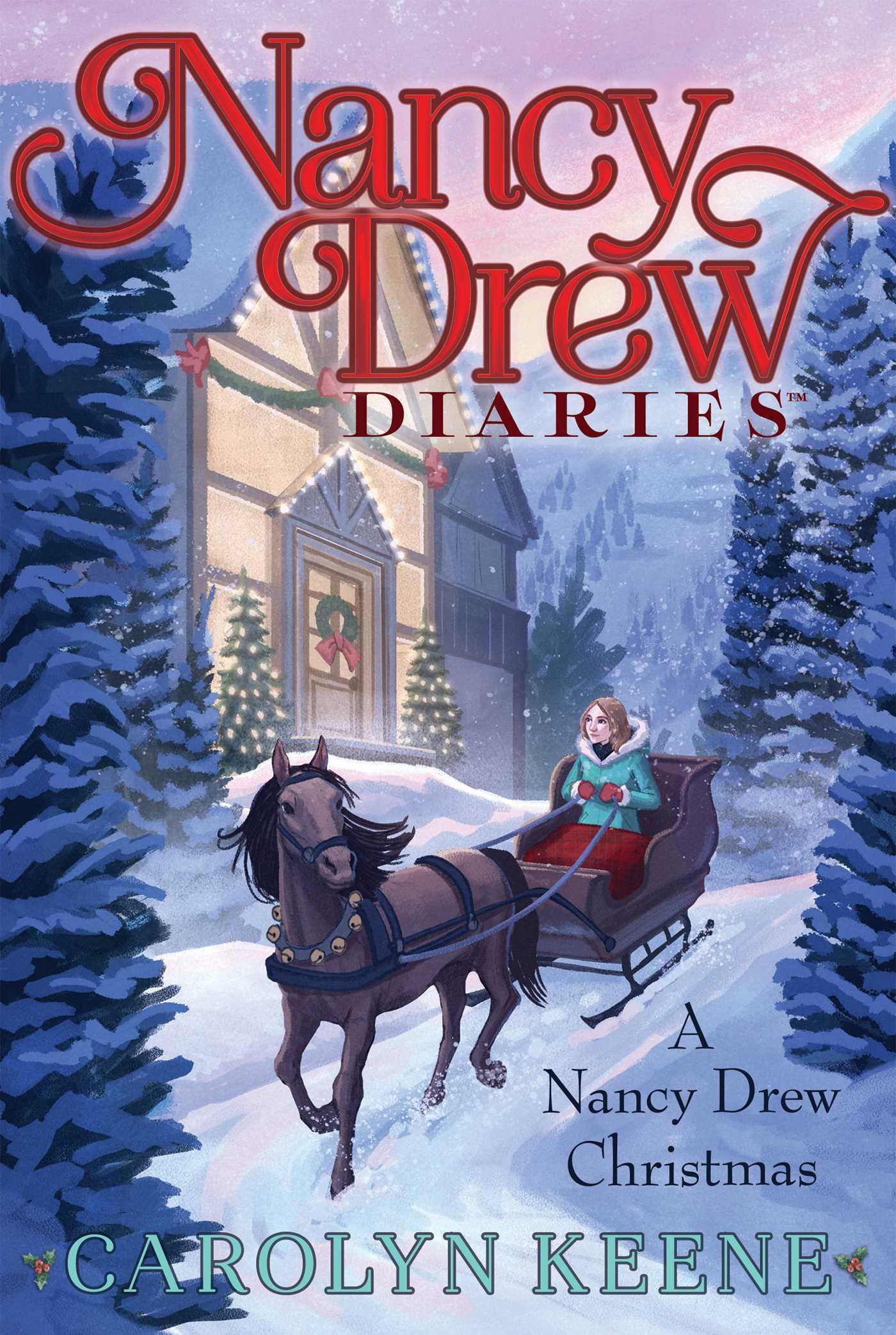 A Nancy Drew Christmas book cover