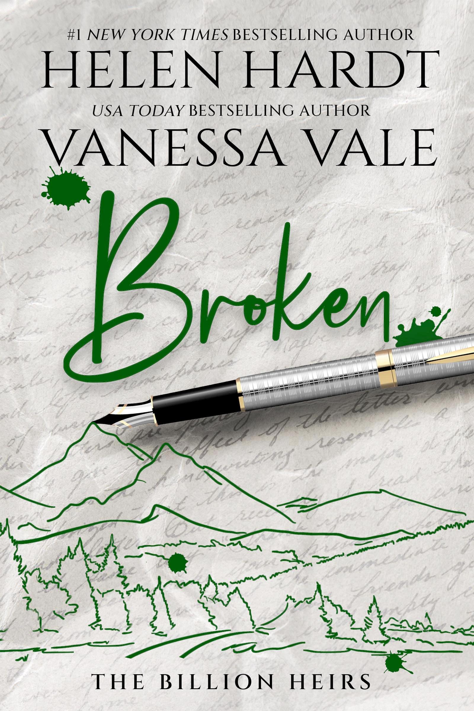 Broken book cover