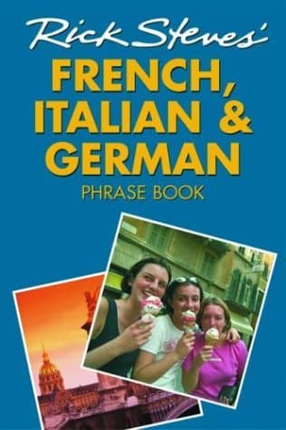 Rick Steves' French, Italian, and German Phrase Book and Dictionary book cover