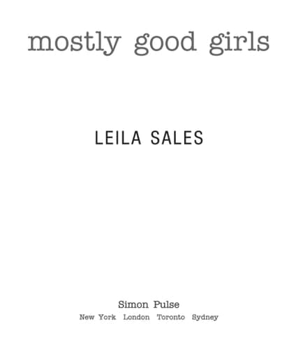 Mostly Good Girls book cover