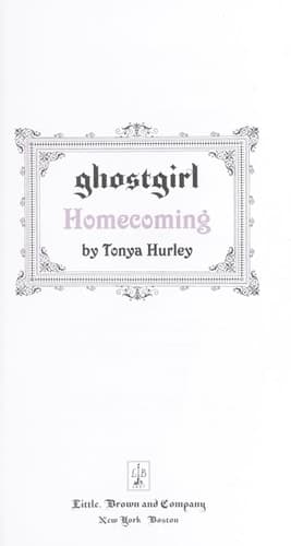 ghostgirl: Homecoming book cover