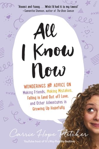 All I Know Now: Wonderings and Advice on Making Friends, Making Mistakes, Falling in (and out of) Love, and Other Adventures in Growing Up Hopefully book cover