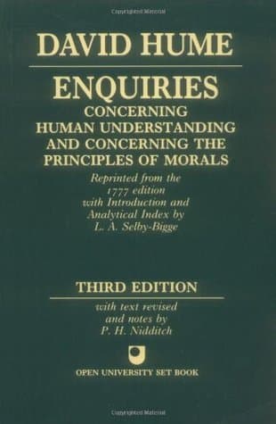 Enquiries Concerning the Human Understanding and Concerning the Principles of Morals book cover
