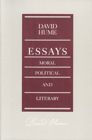 Essays: Moral, Political and Literary book cover