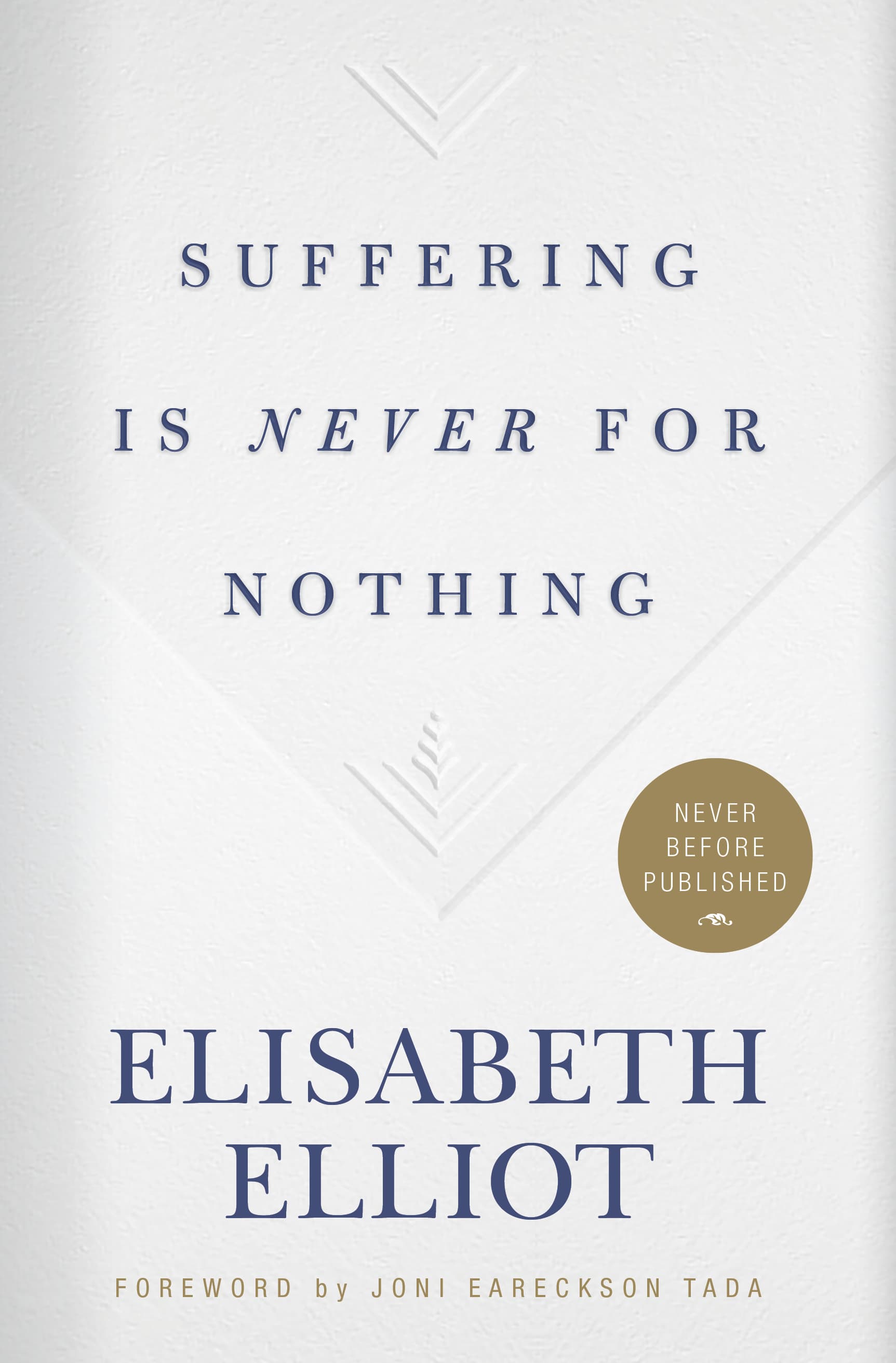 Suffering is Never for Nothing book cover