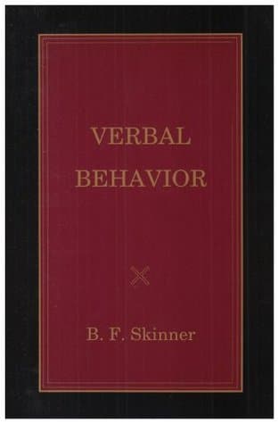 Verbal Behavior book cover
