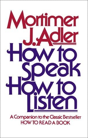 How to Speak / How to Listen book cover