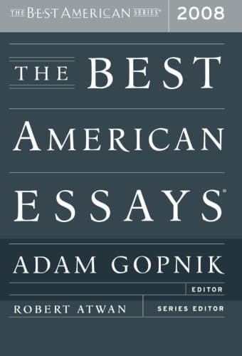The Best American Essays 2008 book cover