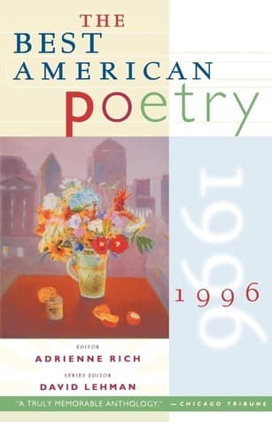 The Best American Poetry 1996 book cover