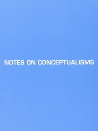 Notes on Conceptualisms book cover